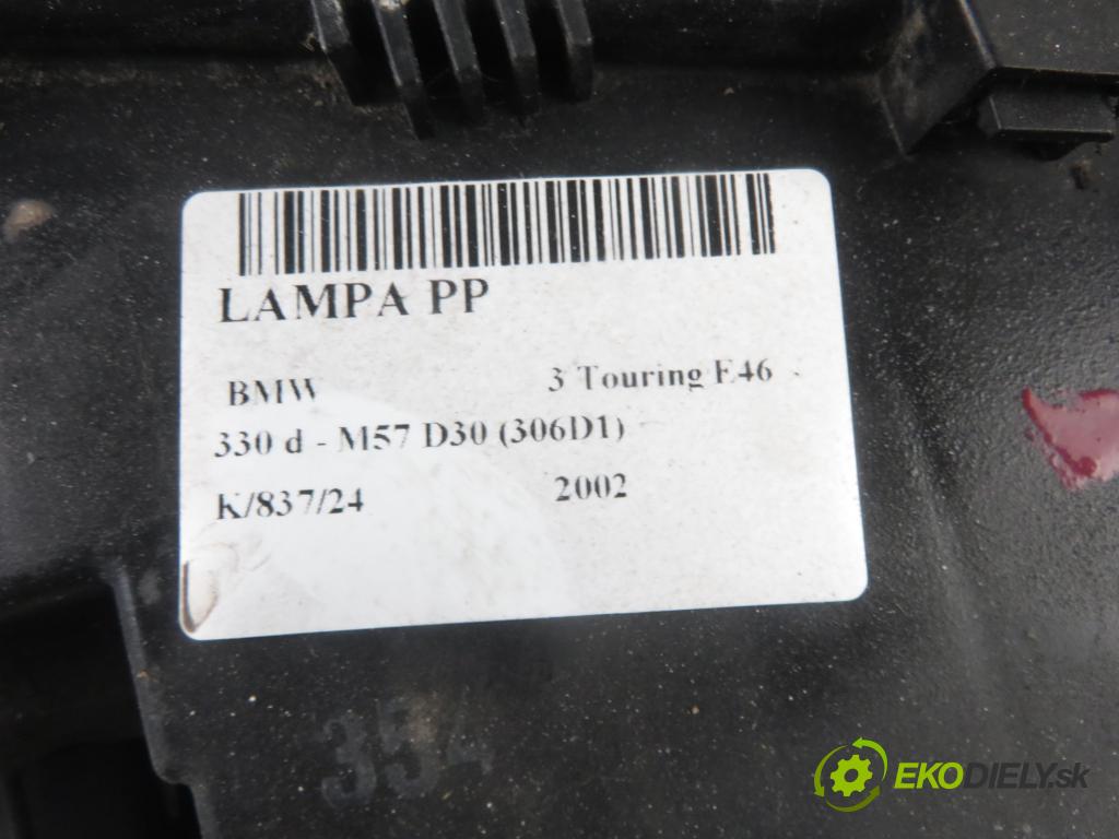 BMW 3 Touring (E46) KOMBI 2002 135,00 330 d - M57 D30 184 (306D1) 2926,00 Svetlo PP