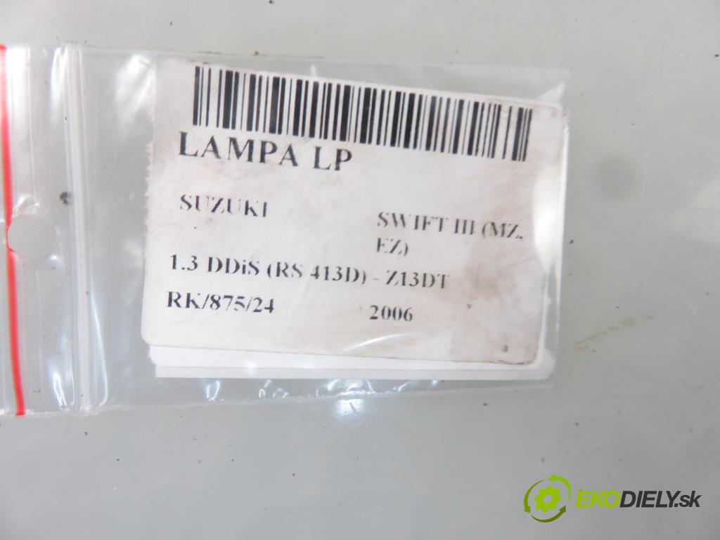 SUZUKI SWIFT III (MZ, EZ) HB 2006 51,00 1.3 DDiS (RS 413D) 69 - Z13DT 1248,00 Svetlo LP 3530062J11
