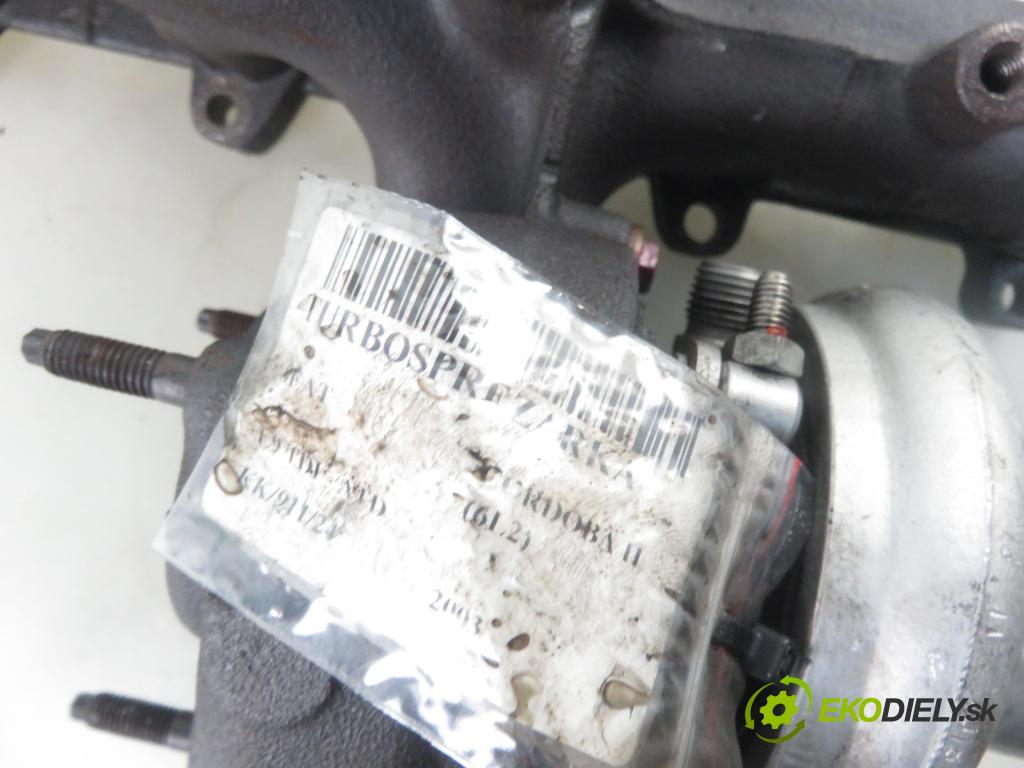 SEAT CORDOBA (6L2) SEDAN 2003 74,00 1.9 TDI - ATD 1896,00 RYCHLONABÍJEČKA: 038253016L (Turbodúchadla (kompletní))