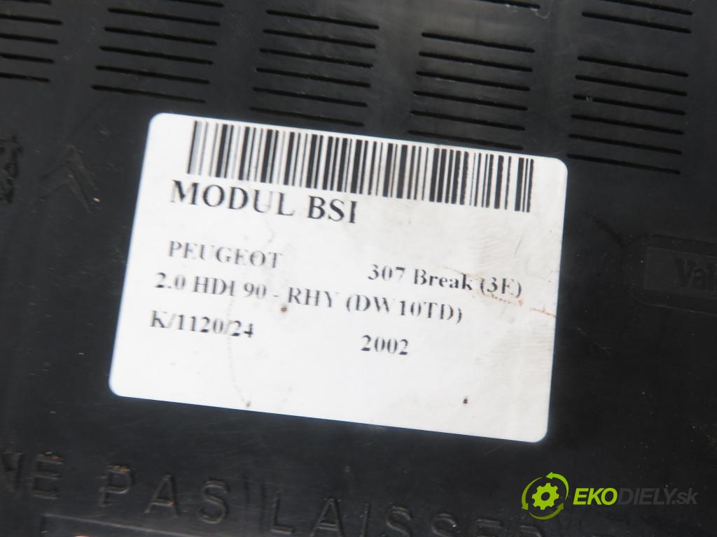 PEUGEOT 307 Break (3E) KOMBI 2002 66,00 2.0 HDI 90 - RHY (DW10TD) 1997,00 MODUL BSI 9651197680A ; 9651196980A