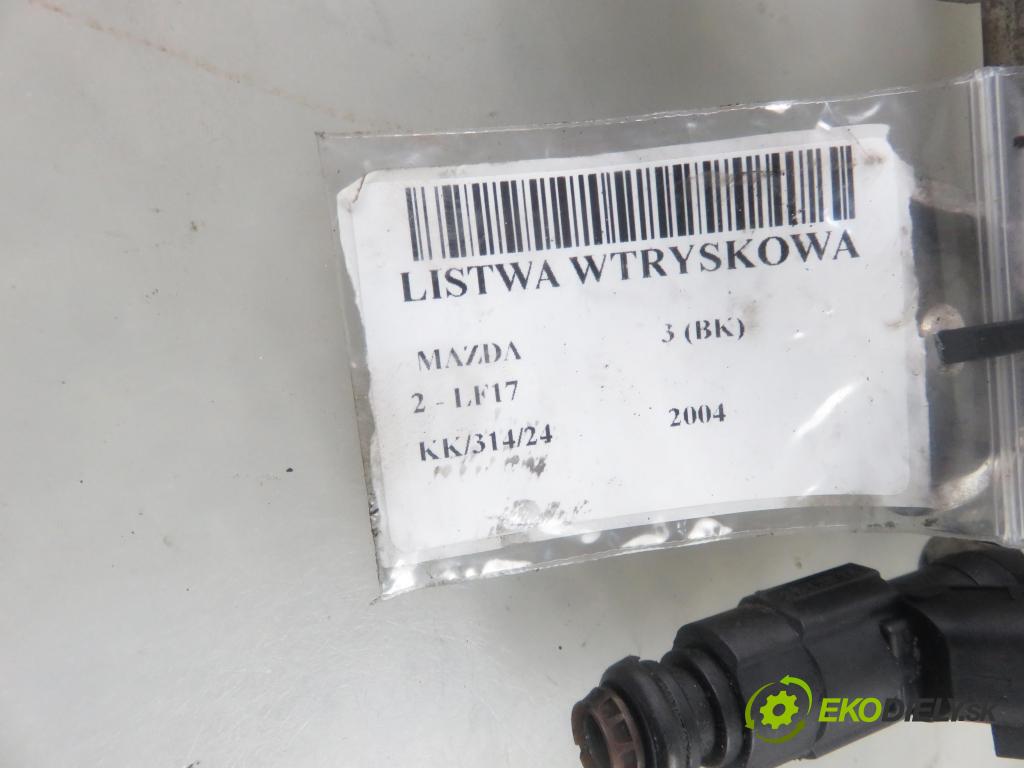 MAZDA 3 (BK) HB 2004 111,00 2.0 150 - LF17 1999,00 Lišta vstrekovacia 4M5G9D280FB ; 1S766A ; 0280156154 (Vstrekovacie lišty)