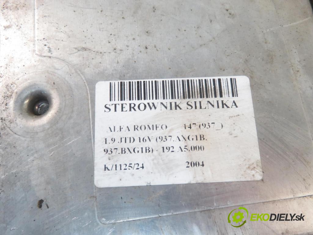 ALFA ROMEO 147 (937_) HB 2004 103,00 1.9 JTD Multijet 140 - 192 A5.000 1910,00 Riadiaca jednotka Motor 0281011429 ; 55194363