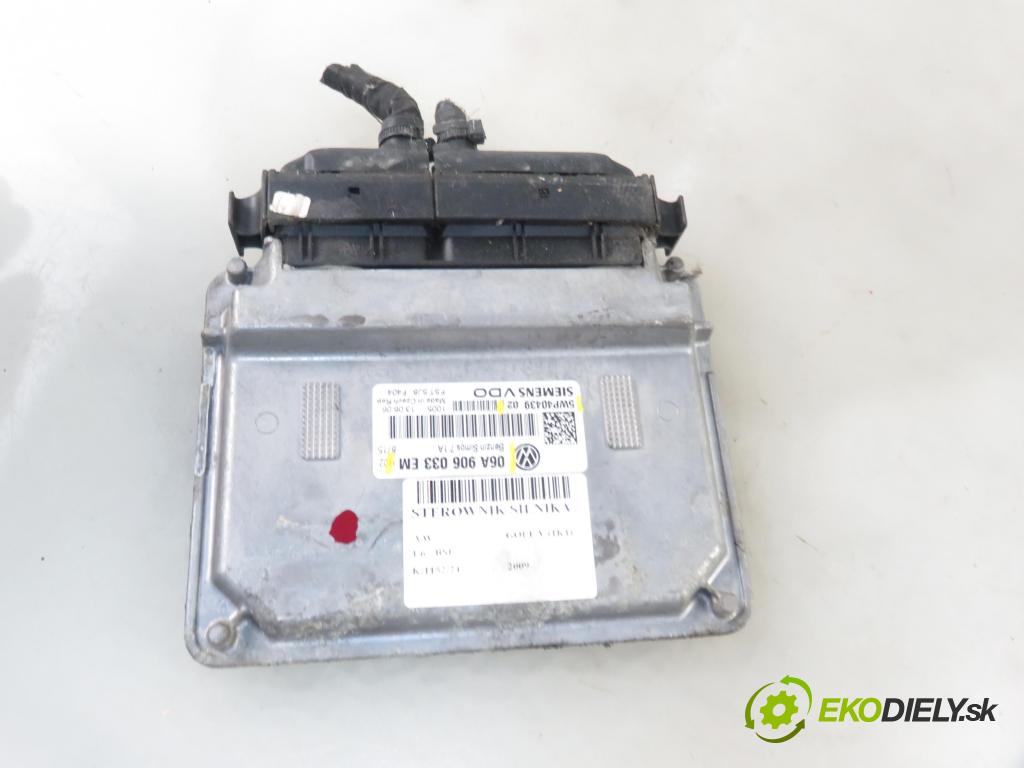 VW GOLF V (1K1) HB 2009 75,00 1.6 - BSE 1595,00 Riadiaca jednotka Motor 06A906033EM ; 5WP4043902