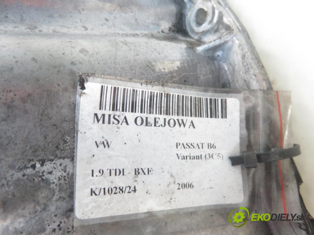 VW PASSAT B6 Variant (3C5) KOMBI 2006 77,00 1.9 TDI - BXE 1896,00 Vaňa olejová 038103603AG (Olejové vane)
