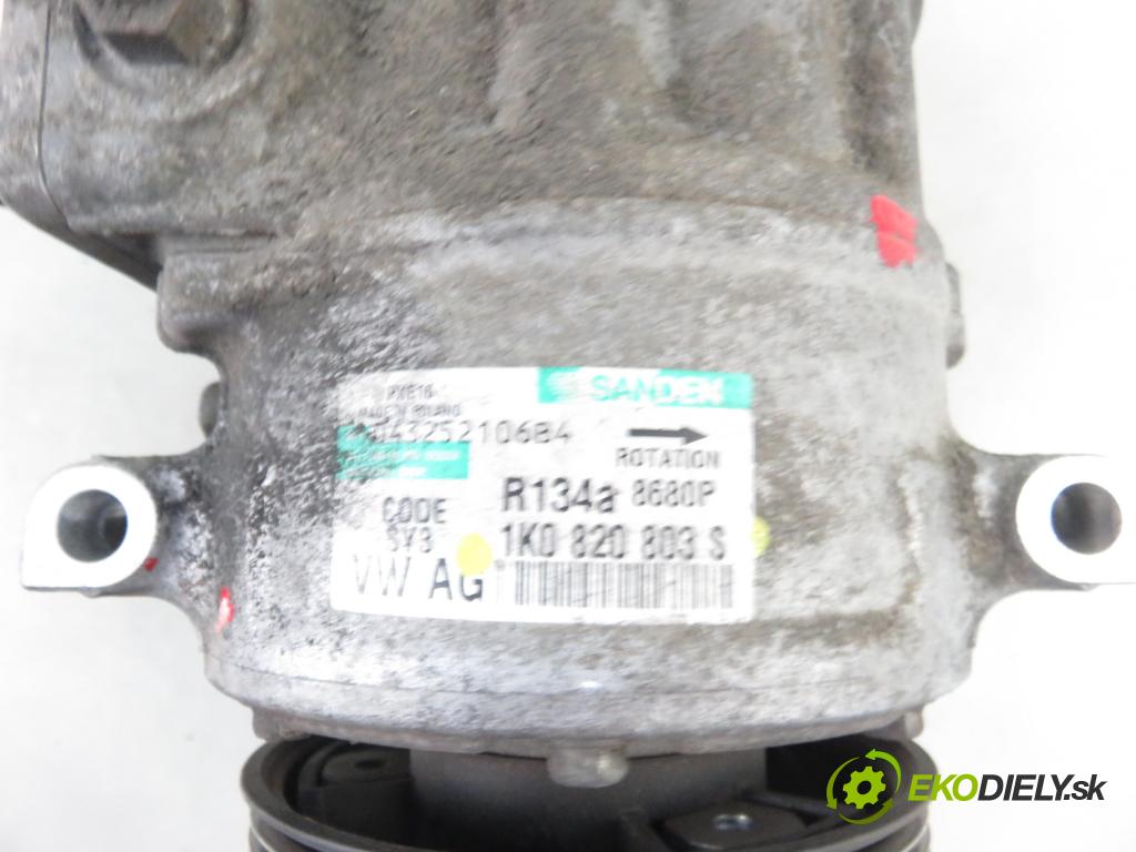 VW PASSAT B6 Variant (3C5) KOMBI 2006 77,00 1.9 TDI - BXE 1896,00 KOMPRESOR: klimatizace 1K0820803S (Kompresory)