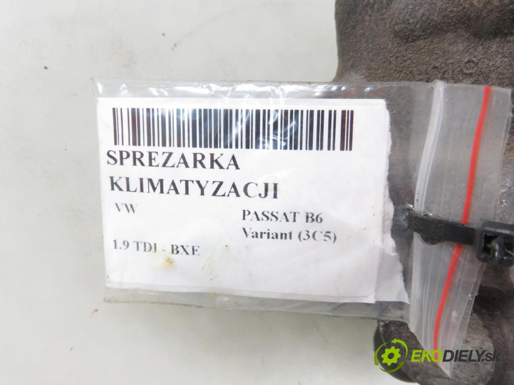 VW PASSAT B6 Variant (3C5) KOMBI 2006 77,00 1.9 TDI - BXE 1896,00 KOMPRESOR: klimatizace 1K0820803S (Kompresory)