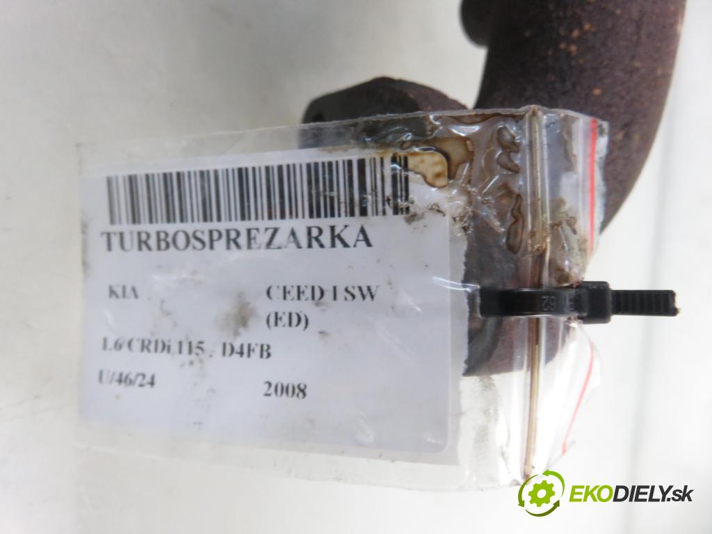 KIA CEE'D SW (ED) KOMBI 2008 0,00 1.6 CRDi 115 - D4FB 1582,00 RYCHLONABÍJEČKA: 282012A400 (Turbodúchadla (kompletní))