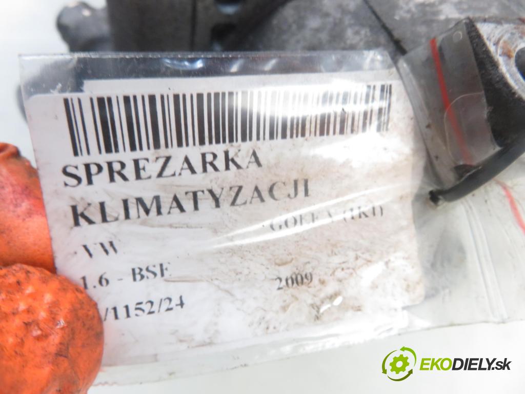 VW GOLF V (1K1) HB 2009 75,00 1.6 - BSE 1595,00 KOMPRESOR: klimatizace 4F0260805AA ; 4471906674 (Kompresory)