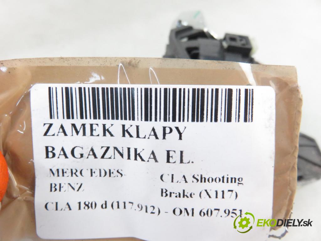 MERCEDES-BENZ CLA Shooting Brake (X117) KOMBI 2016 80,00 CLA 180 d (117.912) - OM 607.951 (K9K) 1461,00 zámok dveří kufr EL. A0997400400