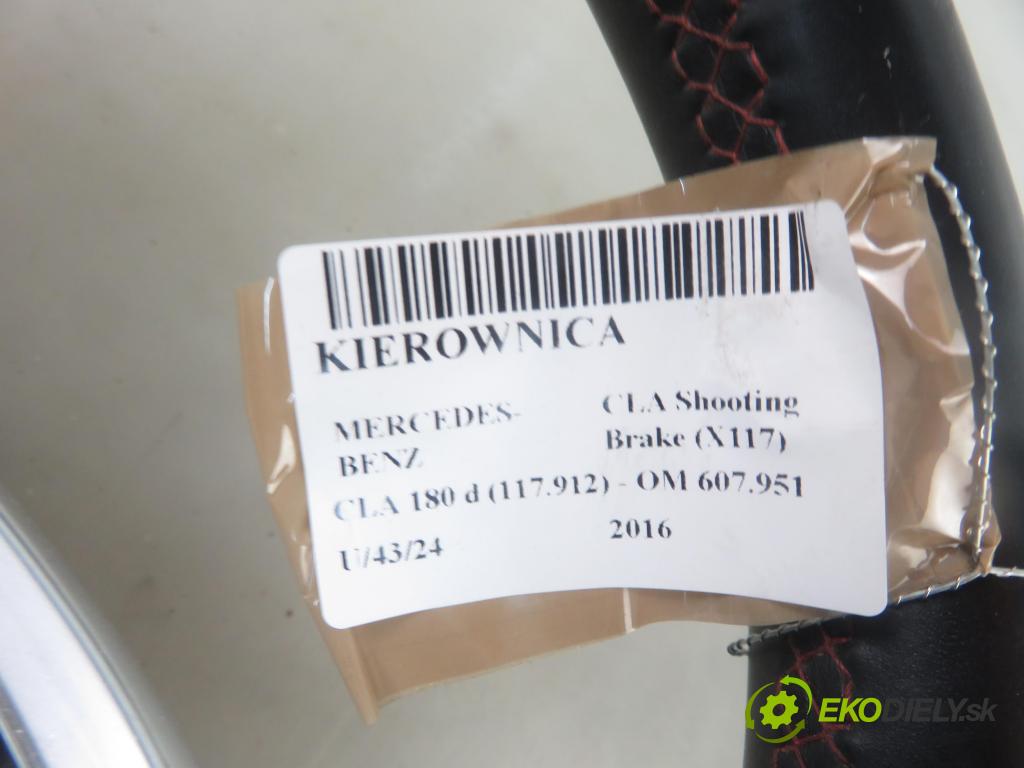 MERCEDES-BENZ CLA Shooting Brake (X117) KOMBI 2016 80,00 CLA 180 d (117.912) - OM 607.951 (K9K) 1461,00 Volant A0004603503 (Volanty)
