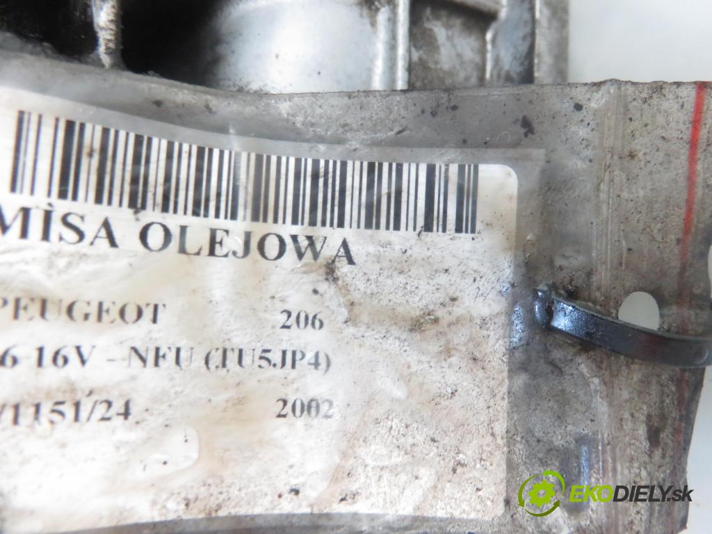 PEUGEOT 206 liftback (2A/C) HB 2002 80,00 1.6 16V - NFU (TU5JP4) 1587,00 Vaňa olejová 9638465480 (Olejová vaňa)