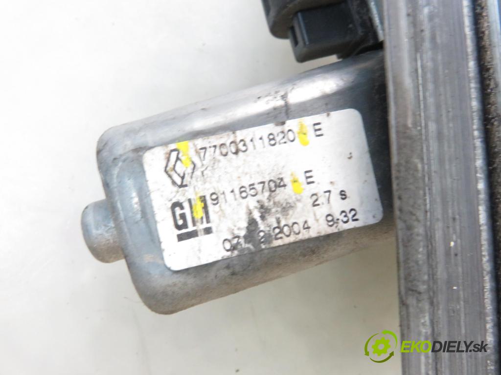 RENAULT TRAFIC II Skrzynia (FL) FURGON 2005 74,00 1.9 dCi 100 - F9Q 760 1870,00 mechanismus oken 7700311820 ; 91165704