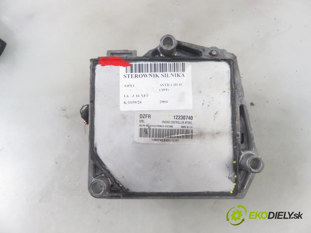 OPEL ASTRA H (A04) HB 2004 77,00 1.6 - Z 16 XEP 1598,00 řídící jednotka motora 12230740