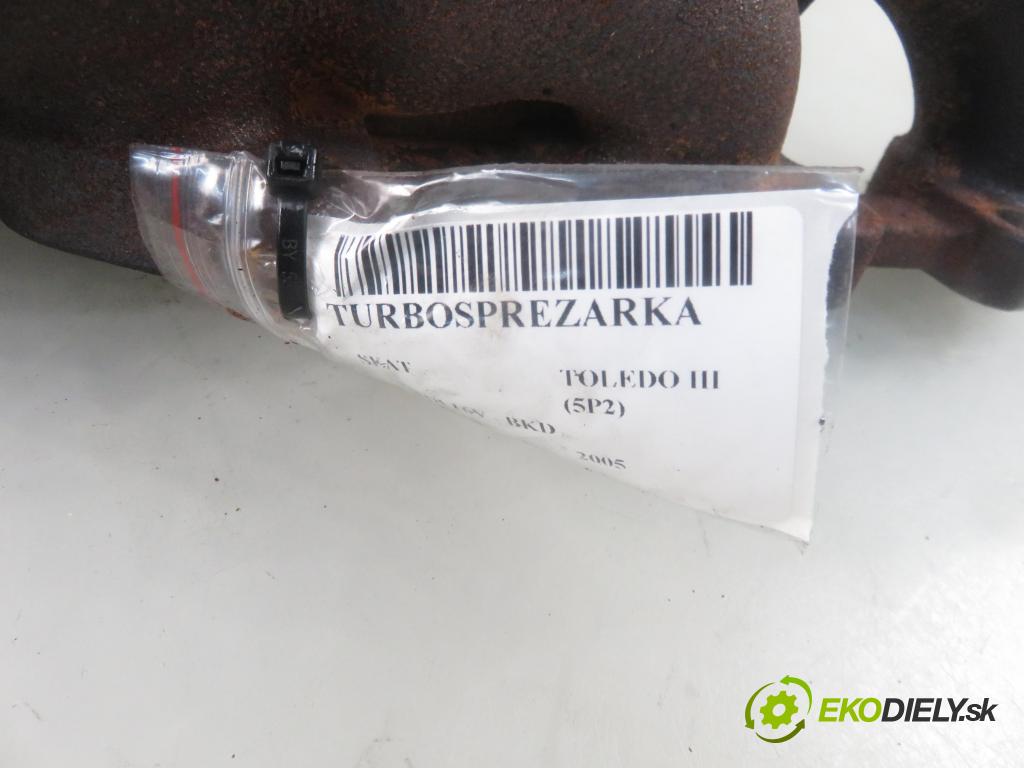 SEAT TOLEDO III (5P2) MINIVAN 2005 103,00 2.0 TDI 16V - BKD 1968,00 RYCHLONABÍJEČKA:  (Turbodúchadla (kompletní))