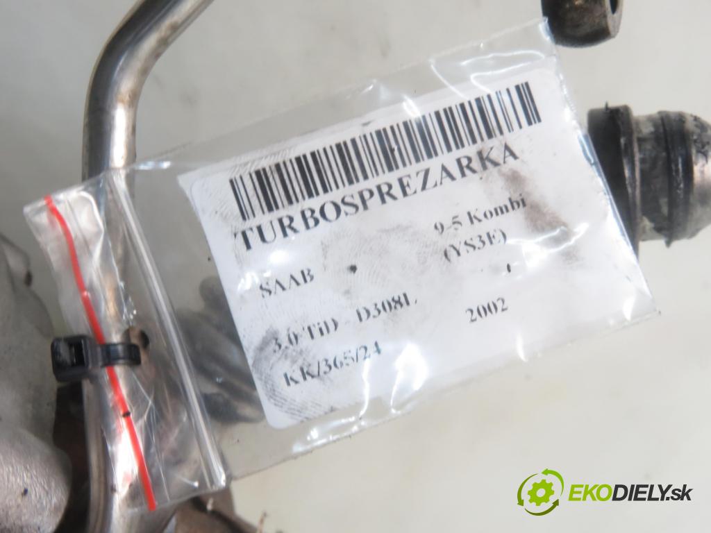 SAAB 9-5 Kombi (YS3E) KOMBI 2002 130,00 3.0 TiD - D308L 2958,00 RYCHLONABÍJEČKA: 8972572982 (Turbodúchadla (kompletní))