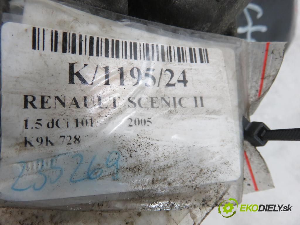 RENAULT SCENIC II (JM0/1_) MINIVAN 2005 74,00 1.5 dCi 101 - K9K 728 1461,00 Prevodovka MANUALNA JR5110