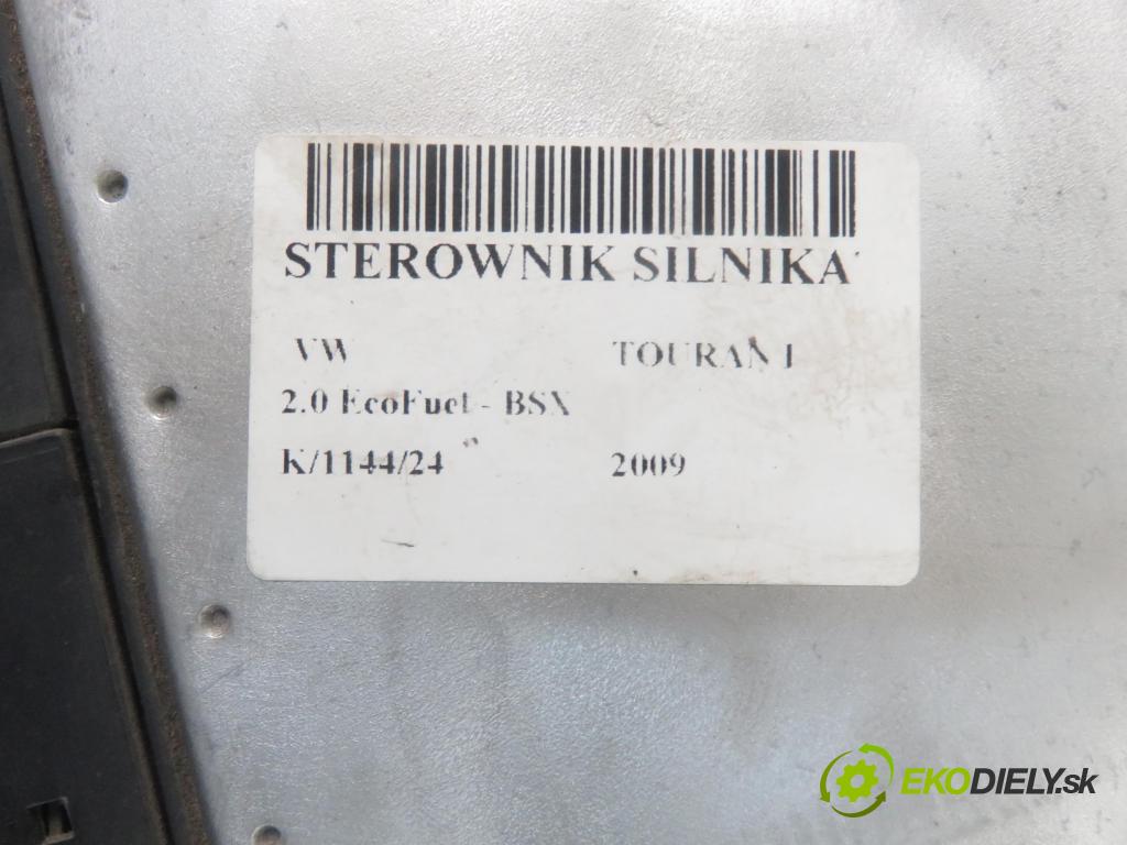VW TOURAN (1T1, 1T2) MINIVAN 2009 80,00 2.0 EcoFuel - BSX 1984,00 Riadiaca jednotka Motor 06G906022E ; 0261S04651