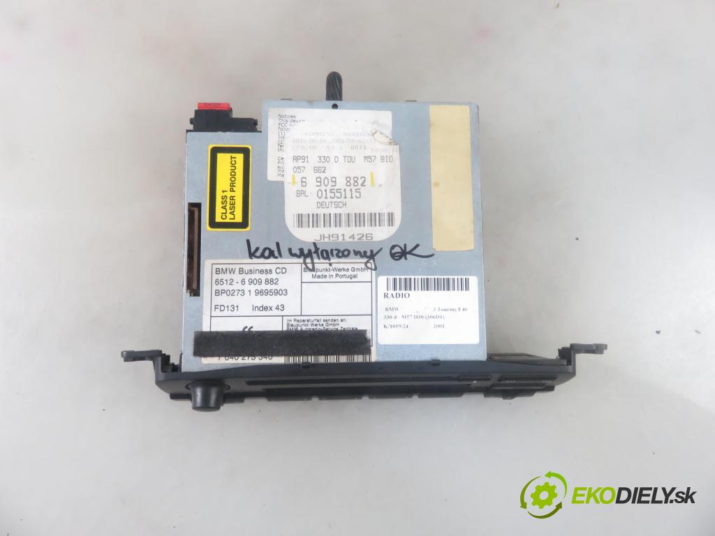 BMW 3 Touring (E46) KOMBI 2001 135,00 330 d - M57 D30 184 (306D1) 2926,00 RADIO CD 6909882