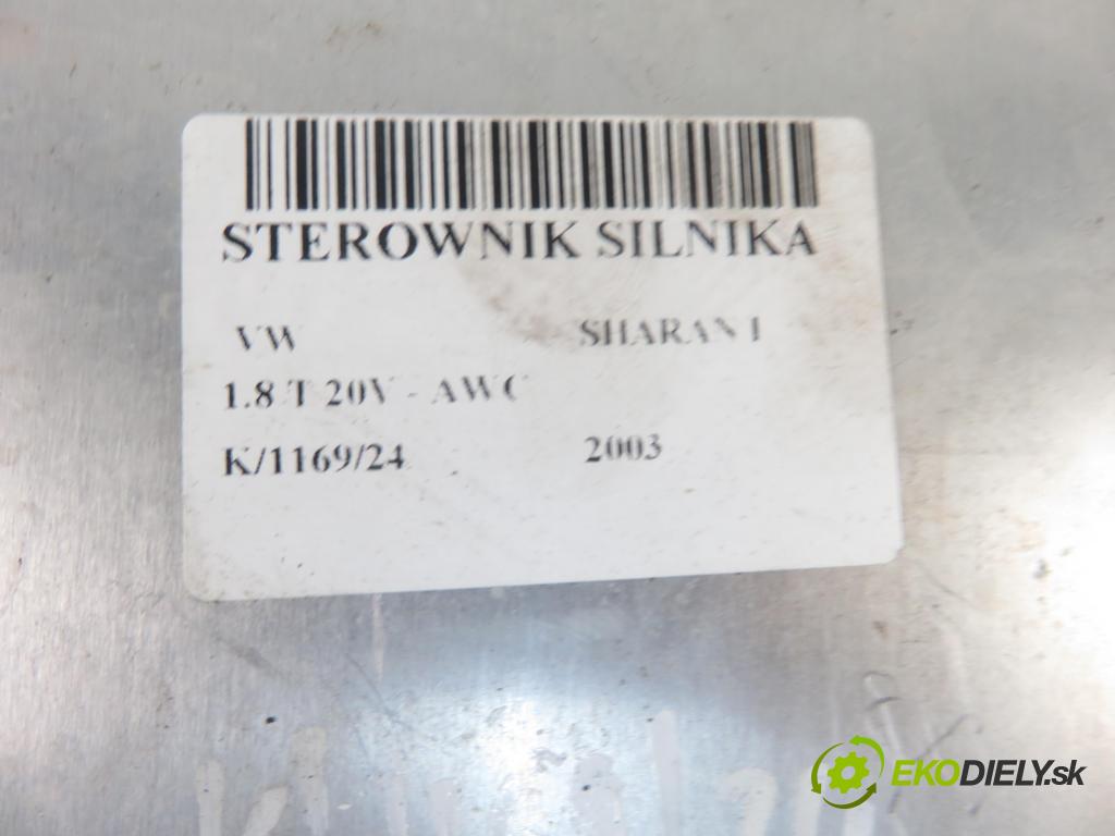 VW SHARAN (7M8, 7M9, 7M6) MINIVAN 2003 110,00 1.8 T 20V - AWC 1781,00 řídící jednotka motora 06A906032HA ; 0261207355