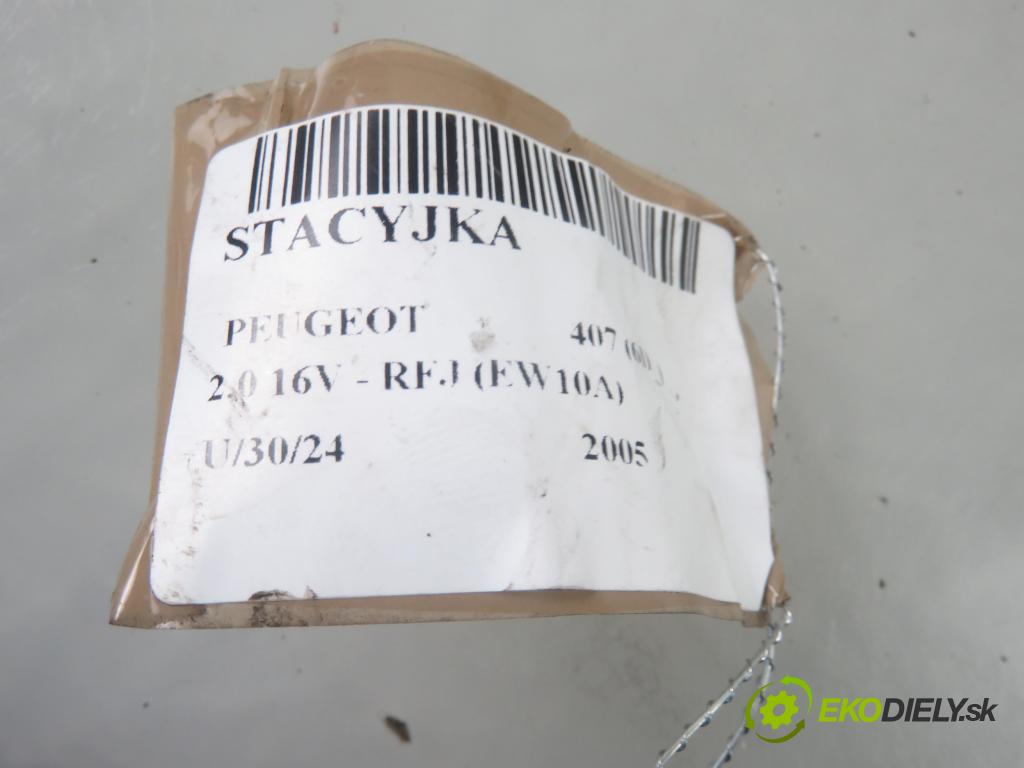 PEUGEOT 407 (6D_) SEDAN 2005 103,00 2.0 16V  1997,00 spinačka N9502073 ;  N0502455 (Spínacie skrinky a kľúče)