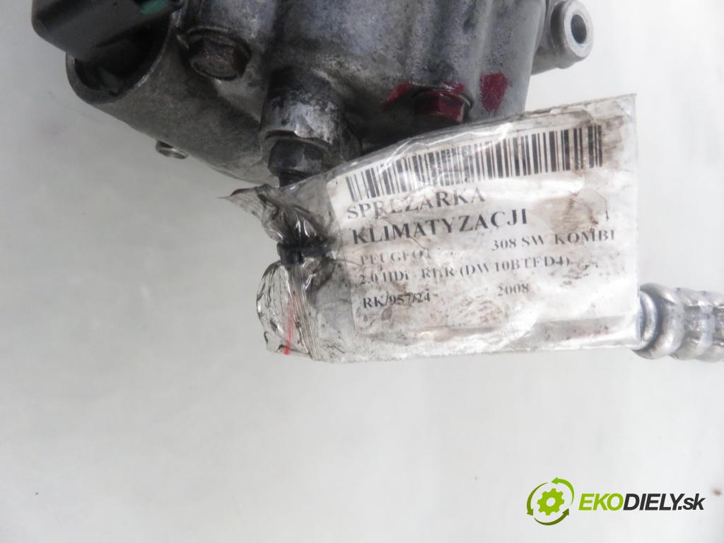 PEUGEOT 308 SW KOMBI 2008 100,00 2.0 HDi 136 1997,00 KOMPRESOR: klimatizace SD7CBAF (Kompresory)