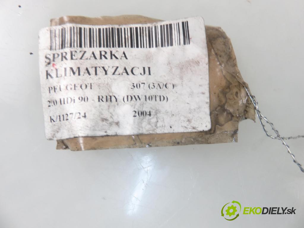 PEUGEOT 307 (3A/C) HB 2004 66,00 2.0 HDi 90 - RHY (DW10TD) 1997,00 KOMPRESOR: klimatizace  (Kompresory)