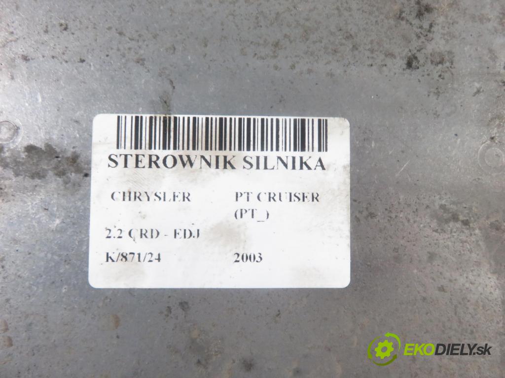 CHRYSLER PT CRUISER (PT_) MINIVAN 2003 89,00 2.2 CRD 121 - EDJ 2148,00 řídící jednotka motora 0281011410 ; P05034035AB