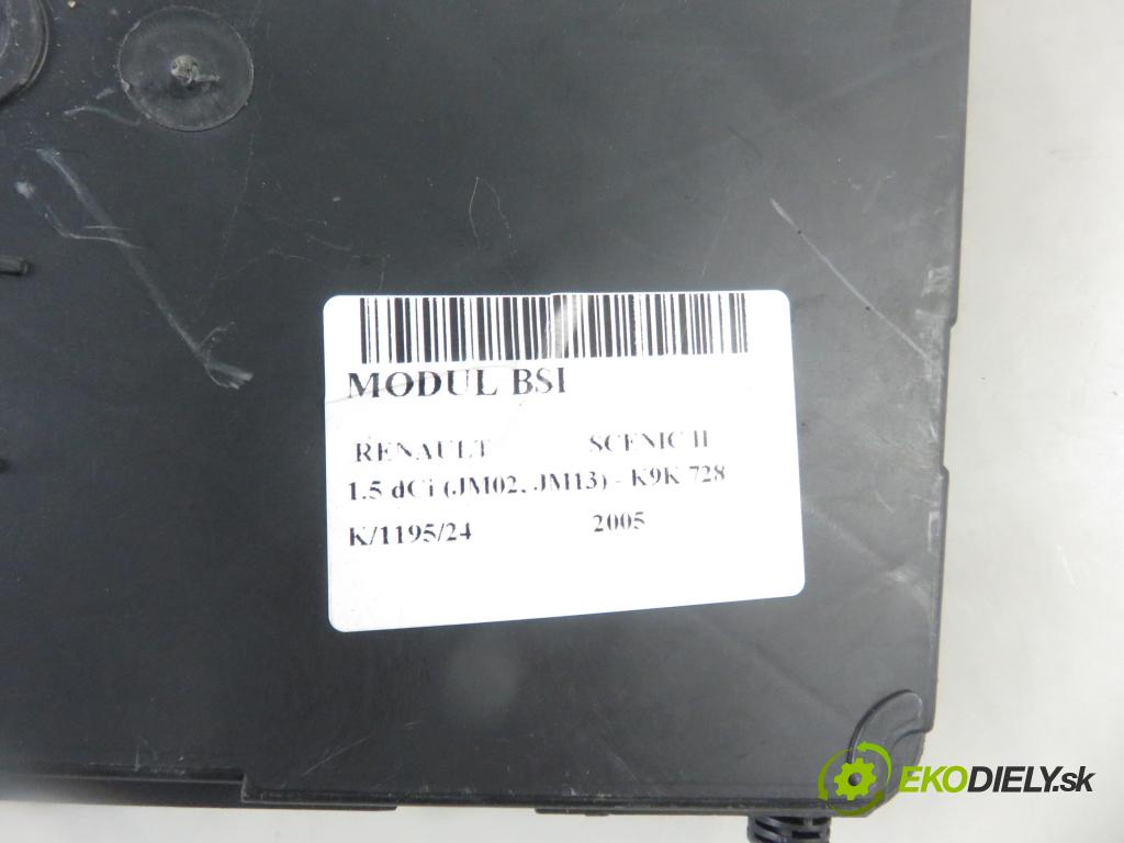 RENAULT SCENIC II (JM0/1_) MINIVAN 2005 74,00 1.5 dCi 101 - K9K 728 1461,00 MODUL BSI 8200351185 ; S118400920C