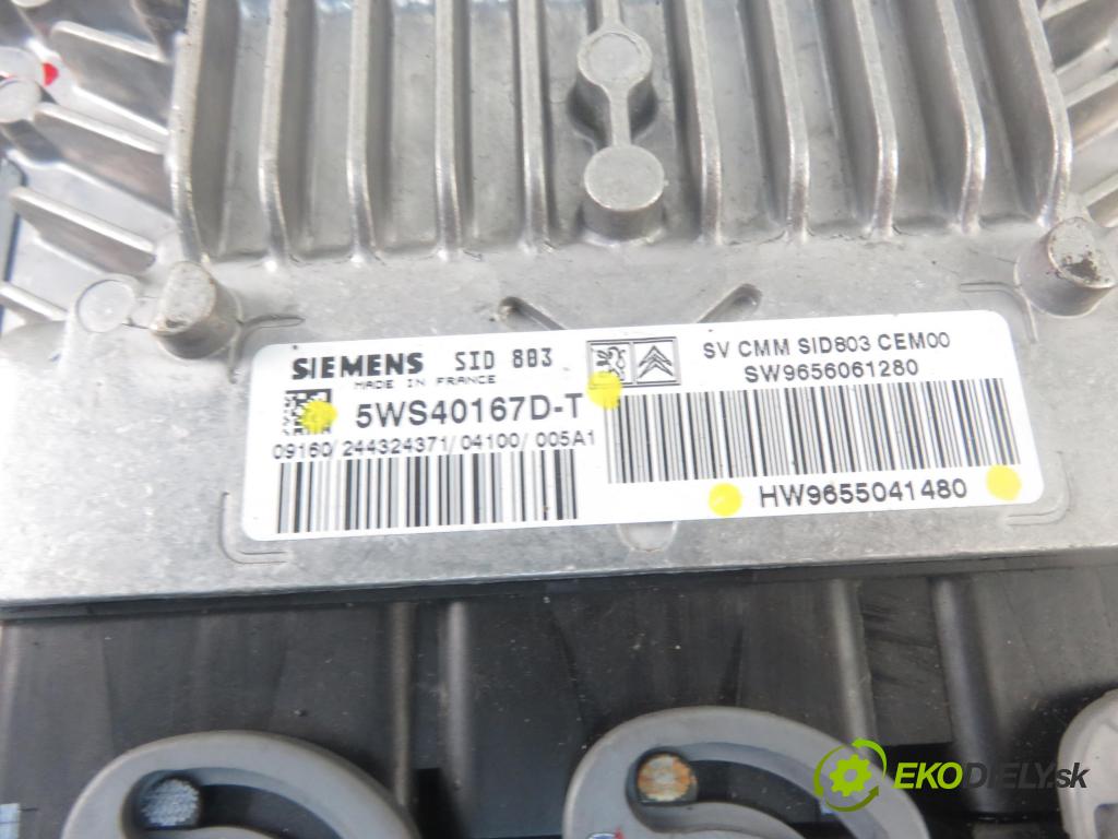 PEUGEOT 407 (6D_) SEDAN 2004 100,00 2.0 HDi 135 - RHR 1997,00 řídící jednotka motora 5WS40167DT ; 9655041480