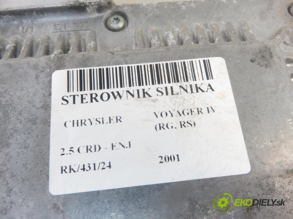 CHRYSLER VOYAGER IV (RG, RS) MINIVAN 2001 105,00 2.5 CRD 143 - ENJ 2499,00 řídící jednotka motora 0281010814 ; P04727664AE