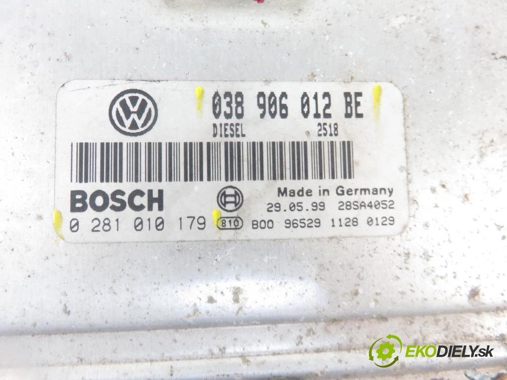 VW LUPO (6X1, 6E1) HB 1999 44,00 1.7 SDI - AKU 1716,00 řídící jednotka motora 038906012BE ; 0281010179