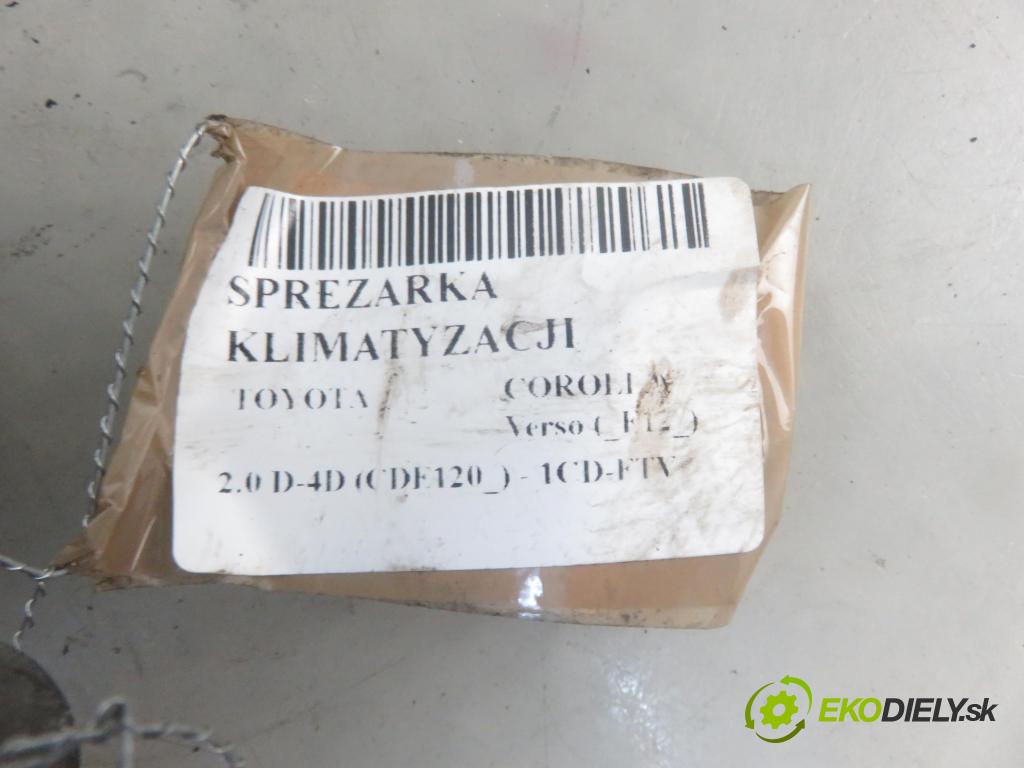 TOYOTA COROLLA Verso (_E12_) MINIVAN 2003 66,00 2.0 D-4D (CDE120_) - 1CD-FTV 1995,00 KOMPRESOR: klimatizace 4472206351 (Kompresory)