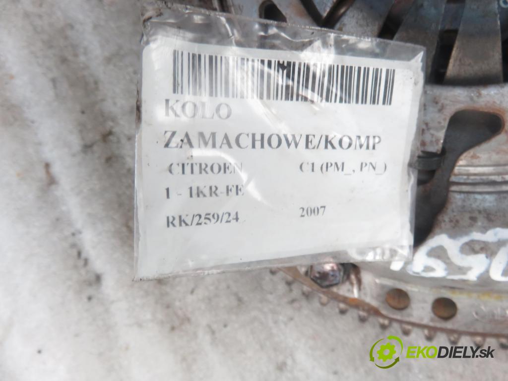 CITROEN C1 (PM_, PN_) HB 2007 50,00 1.0 12V R3 68 - 1KR-FE 998,00 Koleso zotrvačník 319017210 ; 1345100010A