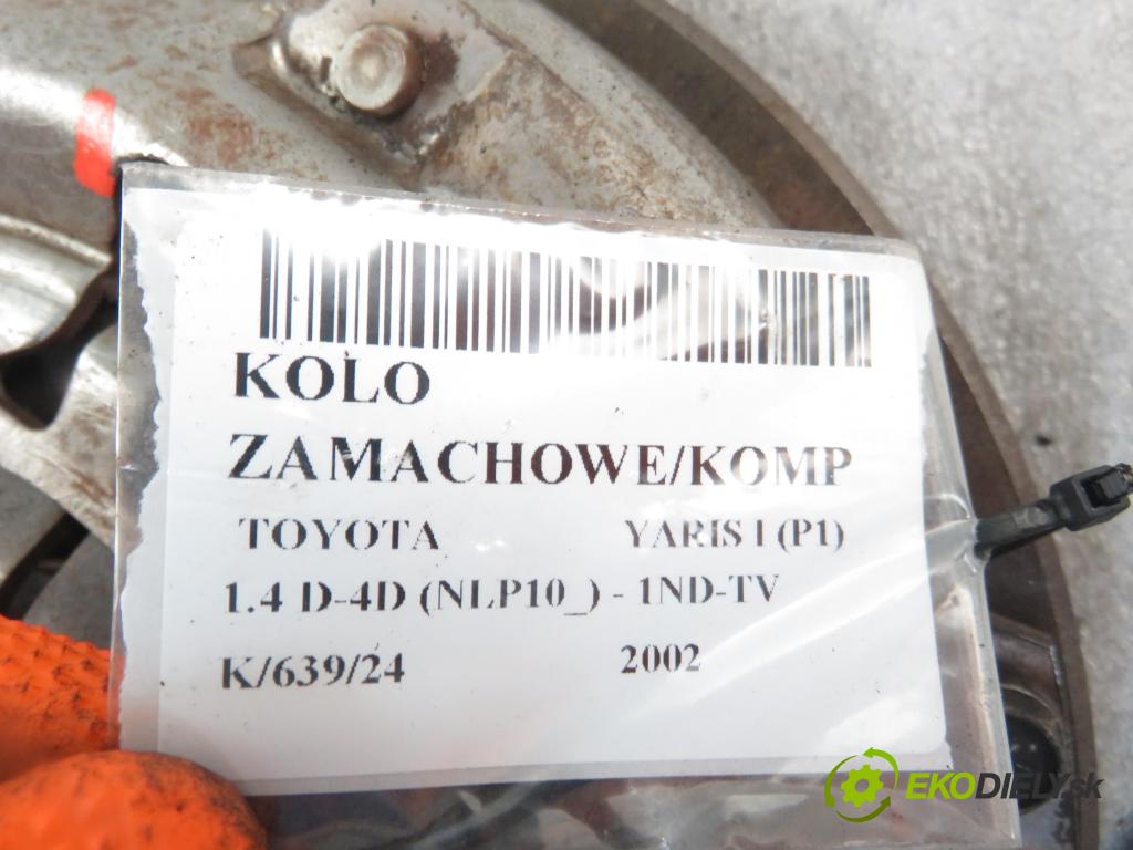 TOYOTA YARIS (_P1_) HB 2002 55,00 1.4 D-4D (NLP10_) - 1ND-TV 1364,00 Koleso zotrvačník 321007710 ; 12100710