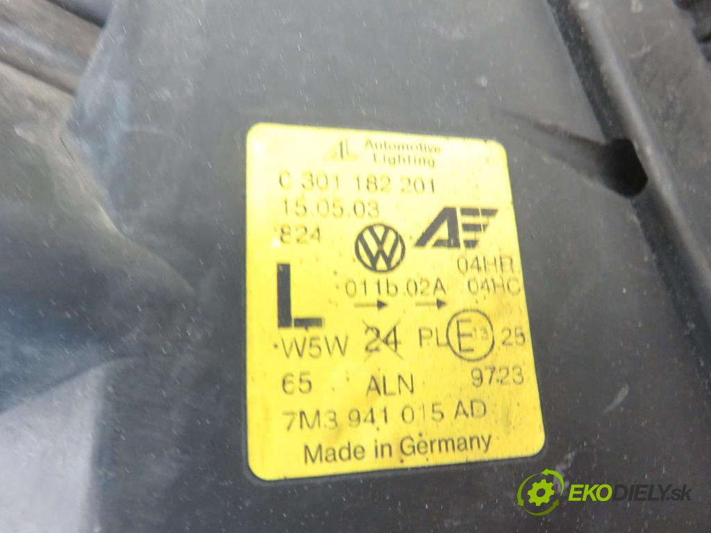VW SHARAN (7M8, 7M9, 7M6) MINIVAN 2003 110,00 1.8 T 20V - AWC 1781,00 Svetlo LP 0301182201 ; 7M3941015D