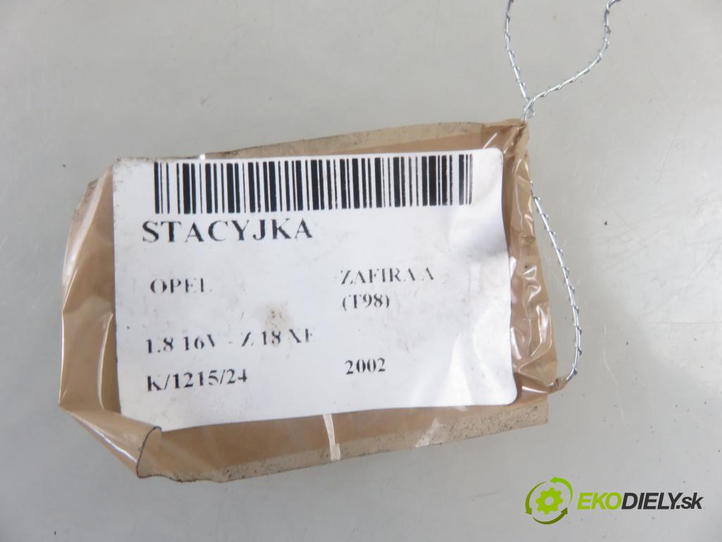 OPEL ZAFIRA A Nadwozie Wielkopojemne (MPV) (T98)  MINIVAN 2002 92,00 1.8 16V 125 - Z 18 XE 1796,00 spinačka 90589313 ; 24445098 (Spínacie skrinky a kľúče)