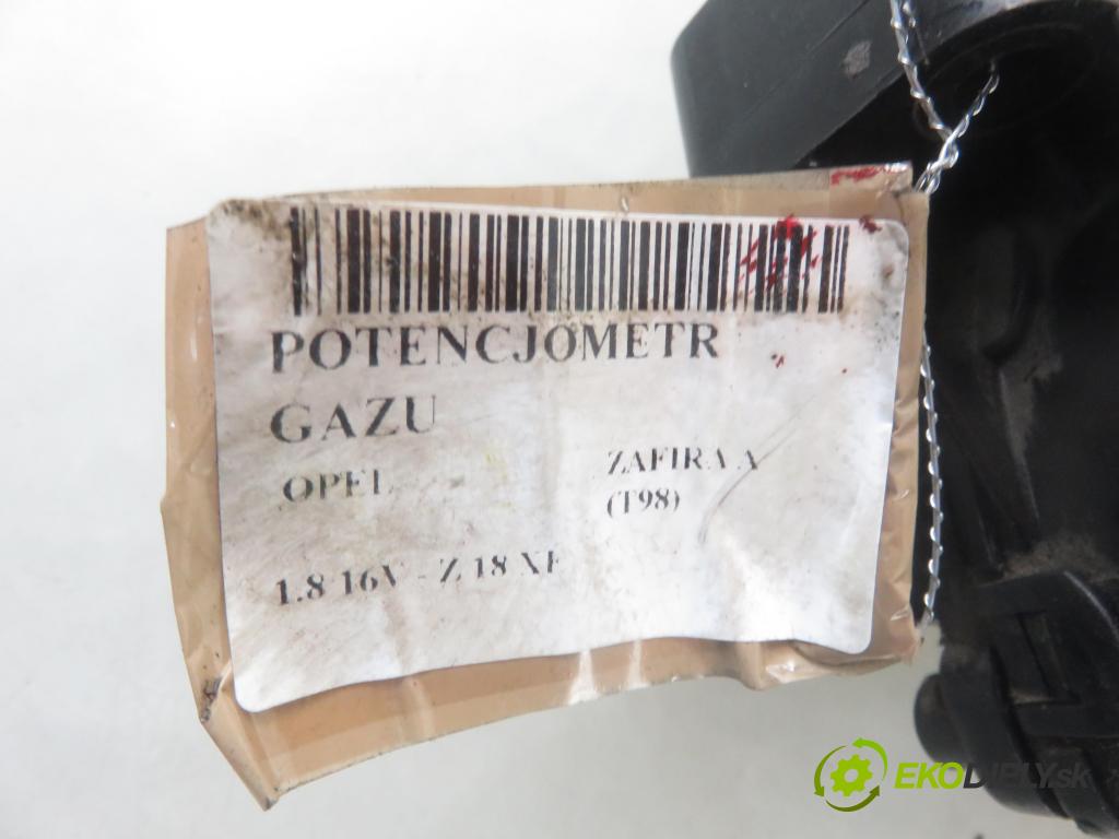 OPEL ZAFIRA A Nadwozie Wielkopojemne (MPV) (T98)  MINIVAN 2002 92,00 1.8 16V 125 - Z 18 XE 1796,00 Potenciometer plynu 9202341BT (Pedále)