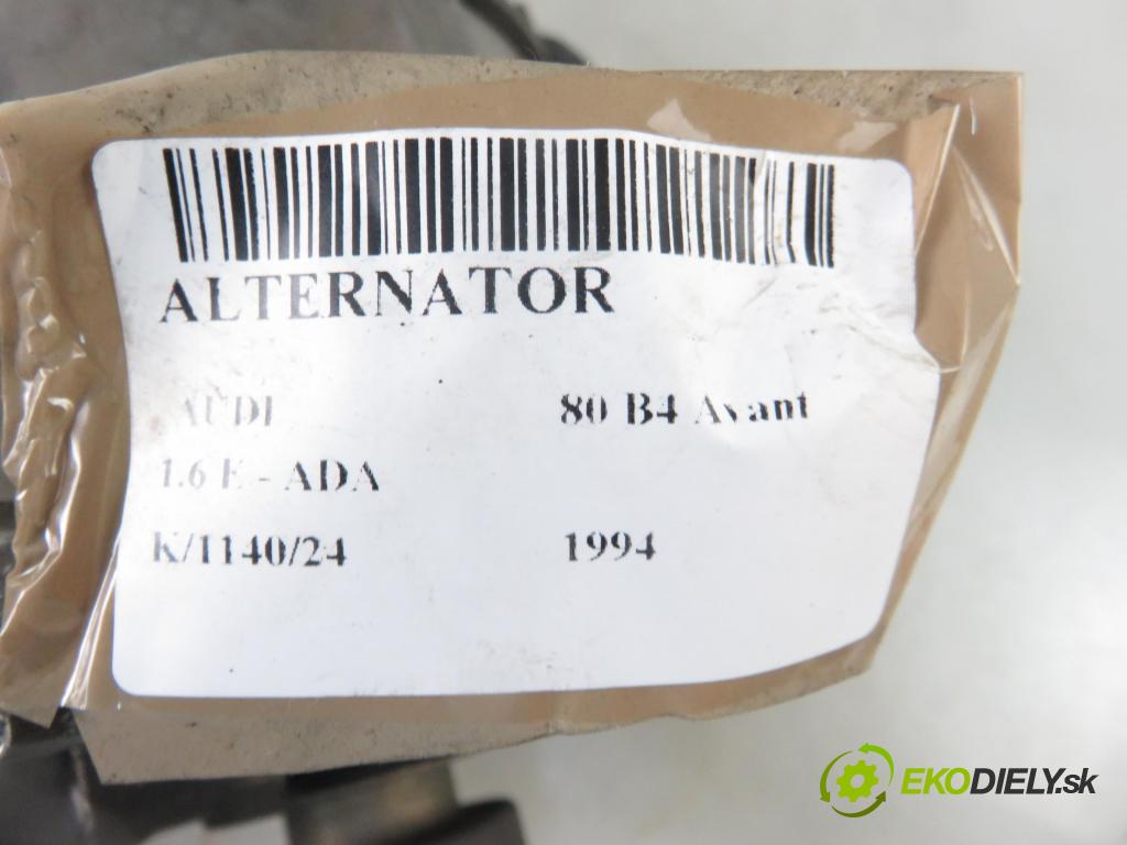 AUDI 80 Avant (8C, B4) KOMBI 1994 74,00 1.6 E - ADA 1595,00 Alternátor 050903015J (Alternátory)