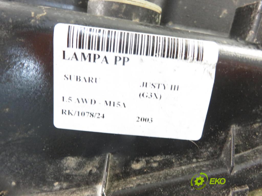 SUBARU JUSTY III (G3X) HB 2003 79,00 1.5 AWD - 99 M15A 1490,00 Svetlo PP