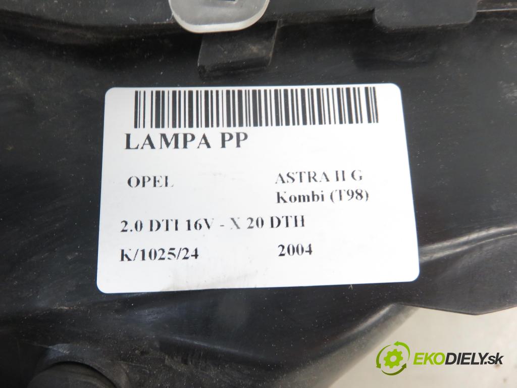 OPEL ASTRA G Kombi (T98) KOMBI 2004 74,00 2.0 DTI 16V 101 - X 20 DTH 1995,00 světlo PP