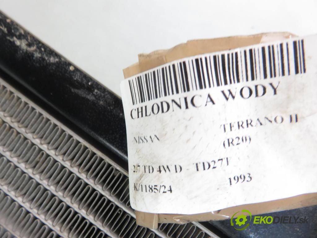 NISSAN TERRANO II (R20) TERENOWY 1993 74,00 2.7 TD 4WD 101 - TD27T 2664,00 chladič vody