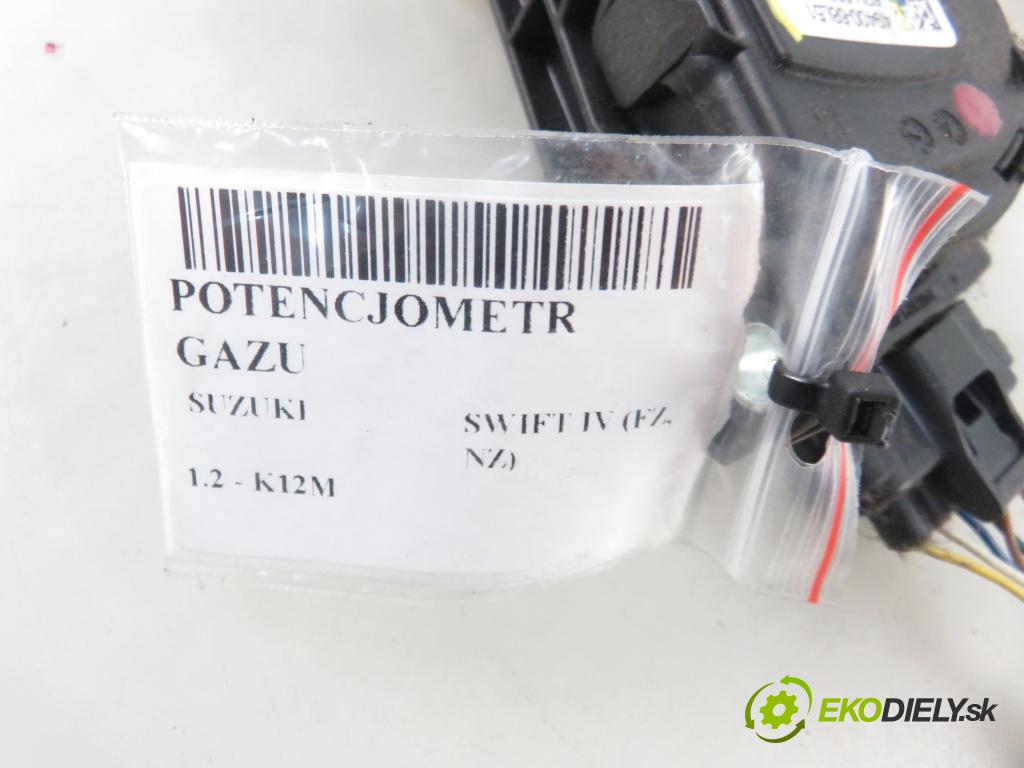 SUZUKI SWIFT IV (FZ, NZ) HB 2012 0,00 1.2 - K12M 1197,00 Potenciometer plynu 4940068L51 ; 6PV00907409 (Pedále)