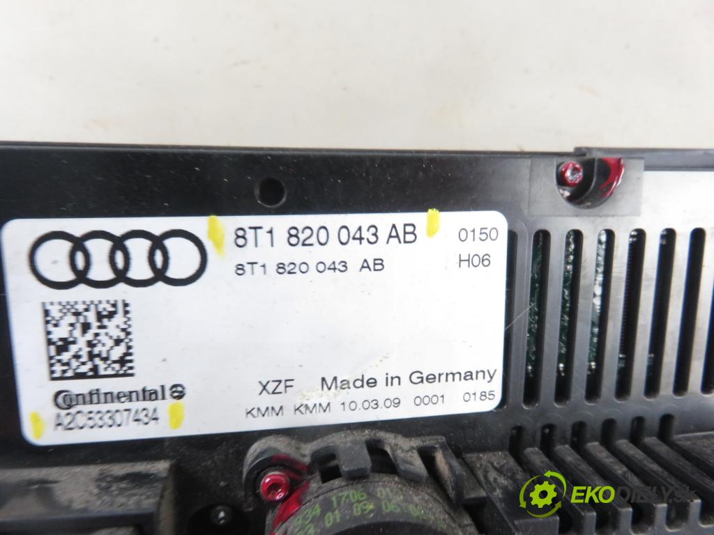 AUDI A4 (8K2, B8) SEDAN 2009 105,00 2.0 TDI - CAGA 1968,00 Panel kúrenia KLIMATRONIK 8T1820043AB ; A2C53307434
