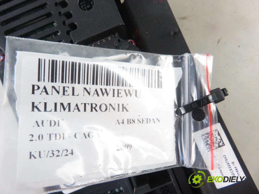 AUDI A4 (8K2, B8) SEDAN 2009 105,00 2.0 TDI - CAGA 1968,00 Panel kúrenia KLIMATRONIK 8T1820043AB ; A2C53307434