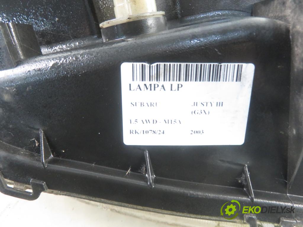 SUBARU JUSTY III (G3X) HB 2003 79,00 1.5 AWD - 99 M15A 1490,00 Svetlo LP