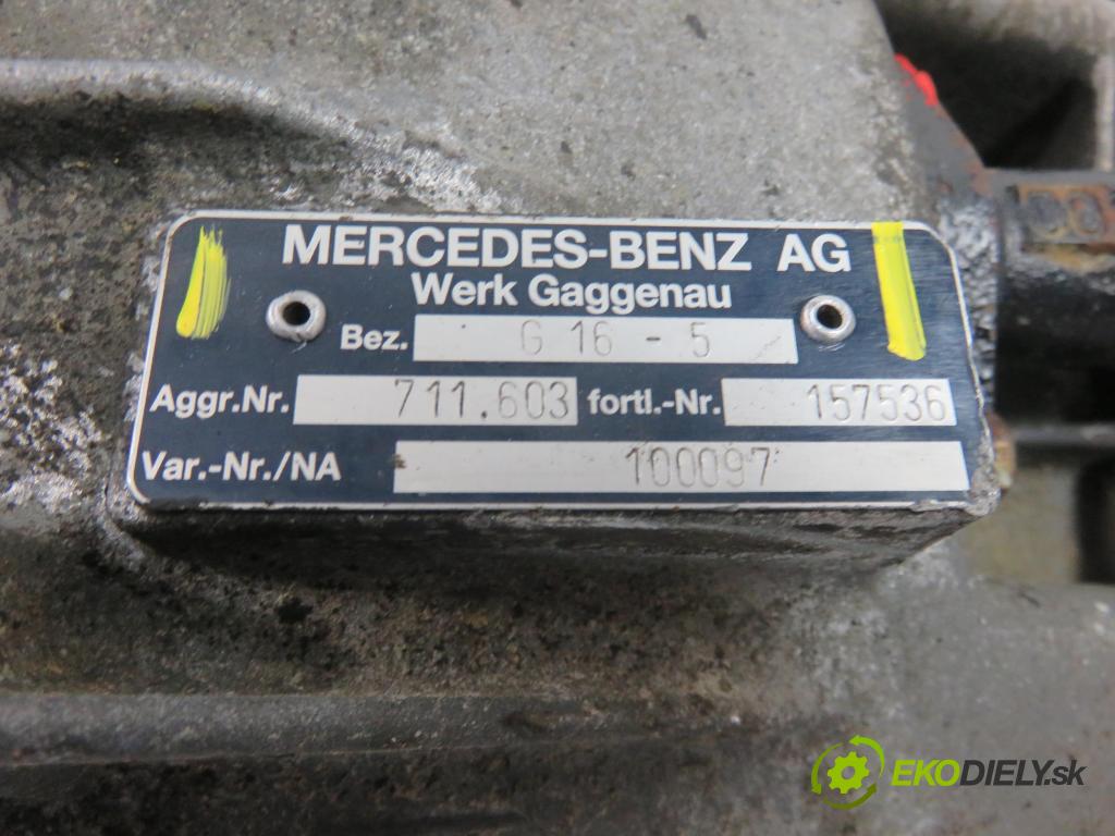 MERCEDES-BENZ SPRINTER 3-t Platforma / Podwozie (903) KABINA/PLATFORMA 1998 0,00 308 D 2.3 - OM 601.943 2299,00 Prevodovka MANUALNA 711603 ; G165