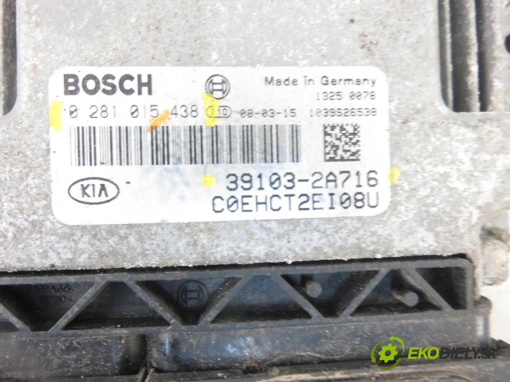 KIA CEE'D SW (ED) KOMBI 2008 0,00 1.6 CRDi 115 - D4FB 1582,00 řídící jednotka motora 0281015438 ; 391032A716