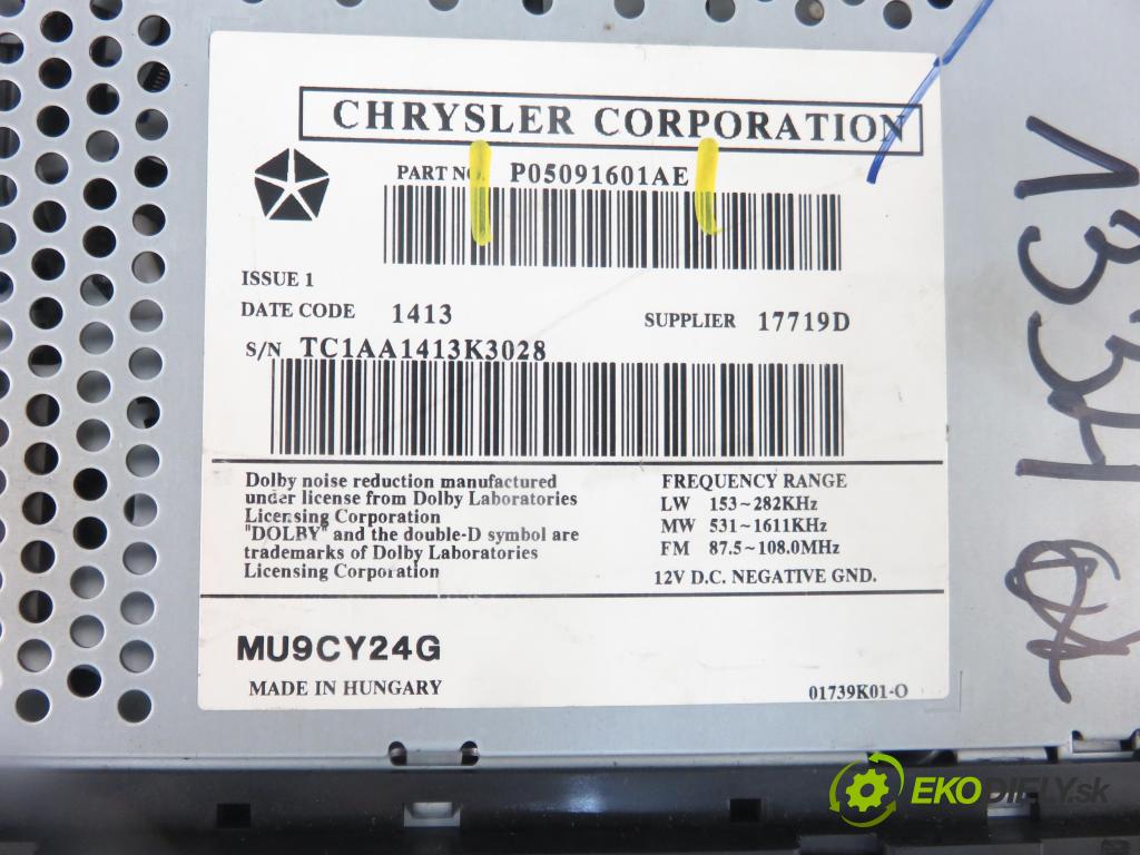 FORD FOCUS II (DA_, HCP) HB 2011 66,00 1.6 TDCi - GPDA 1560,00 RADIO CD 7M5T18C815BC