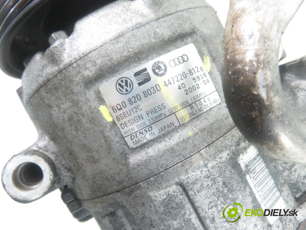 SEAT IBIZA III (6L1) HB 2002 55,00 1.4 TDI 75 - AMF 1422,00 KOMPRESOR: klimatizace 6Q0820803D ; 4472208126 (Kompresory)