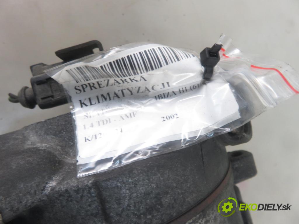 SEAT IBIZA III (6L1) HB 2002 55,00 1.4 TDI 75 - AMF 1422,00 KOMPRESOR: klimatizace 6Q0820803D ; 4472208126 (Kompresory)
